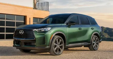 2026 Infiniti QX60 with new Sport trim and sleek refreshed front design