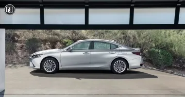 Luxury hybrid car parked with sleek design and eco-friendly styling