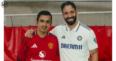 When Cricket's Men in Blue Met Football's Red Devils