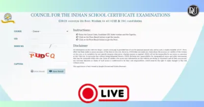Check Your CISCE 2025 Results Now