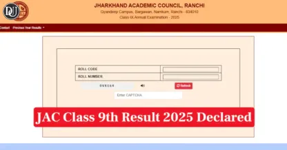 Check Your jac 9th result 2025 Now 