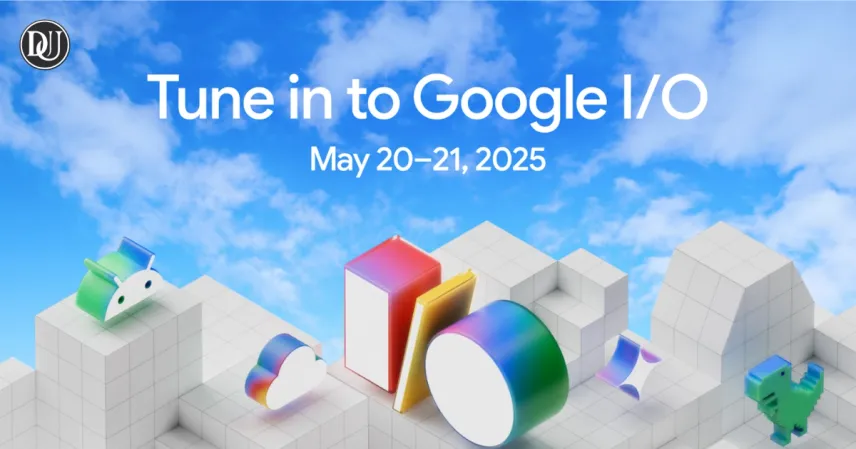Google I/O 2025 keynote stage showcasing Android, AI, XR, and future smart tech